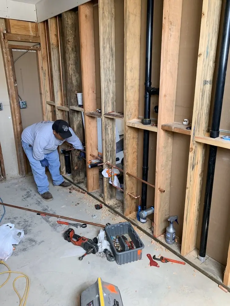 Commercial rough-in plumbing for Gas Line Repair in Freedom Forest